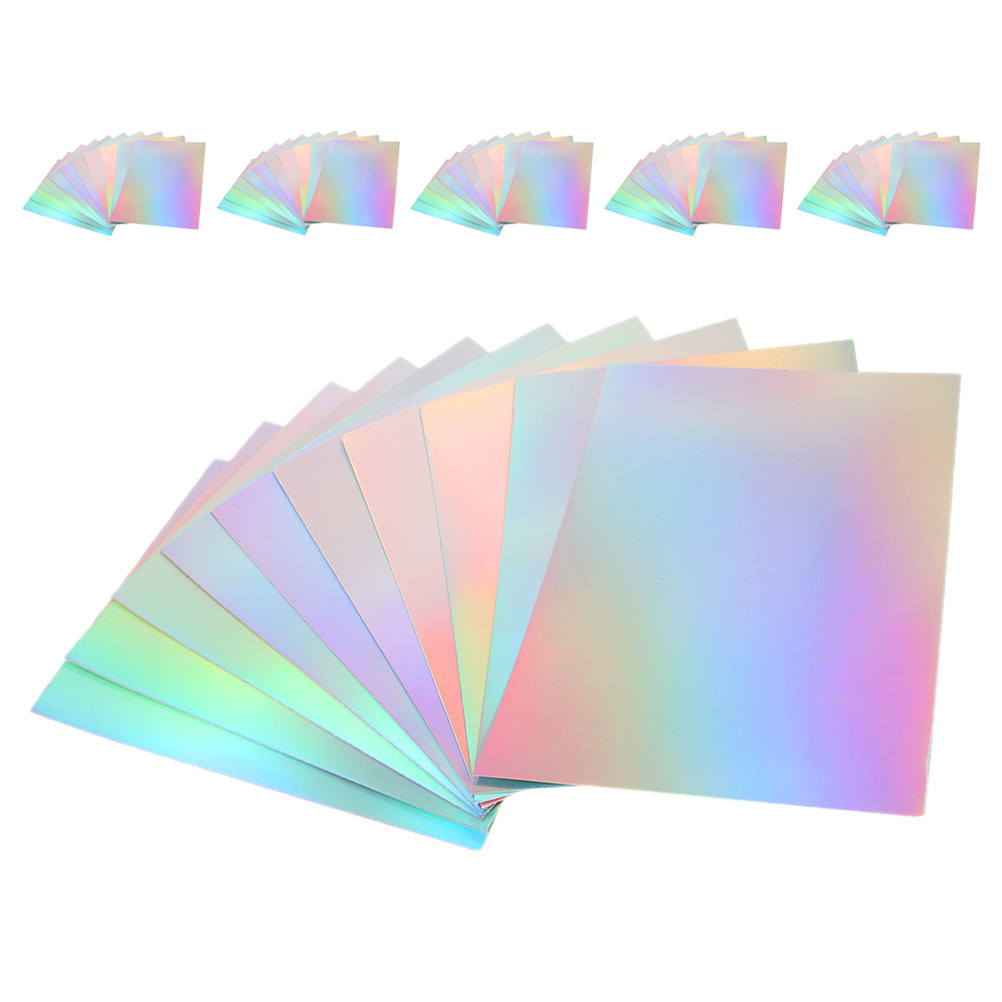 Papercraft Supply Invitation - 60Pcs Metallic Mirror Cardstock Paper Holographic