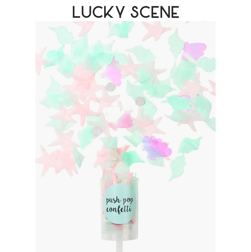 Confetti Cannon Tube - Mermaid Spaceship Paper Confetti Cannons Party