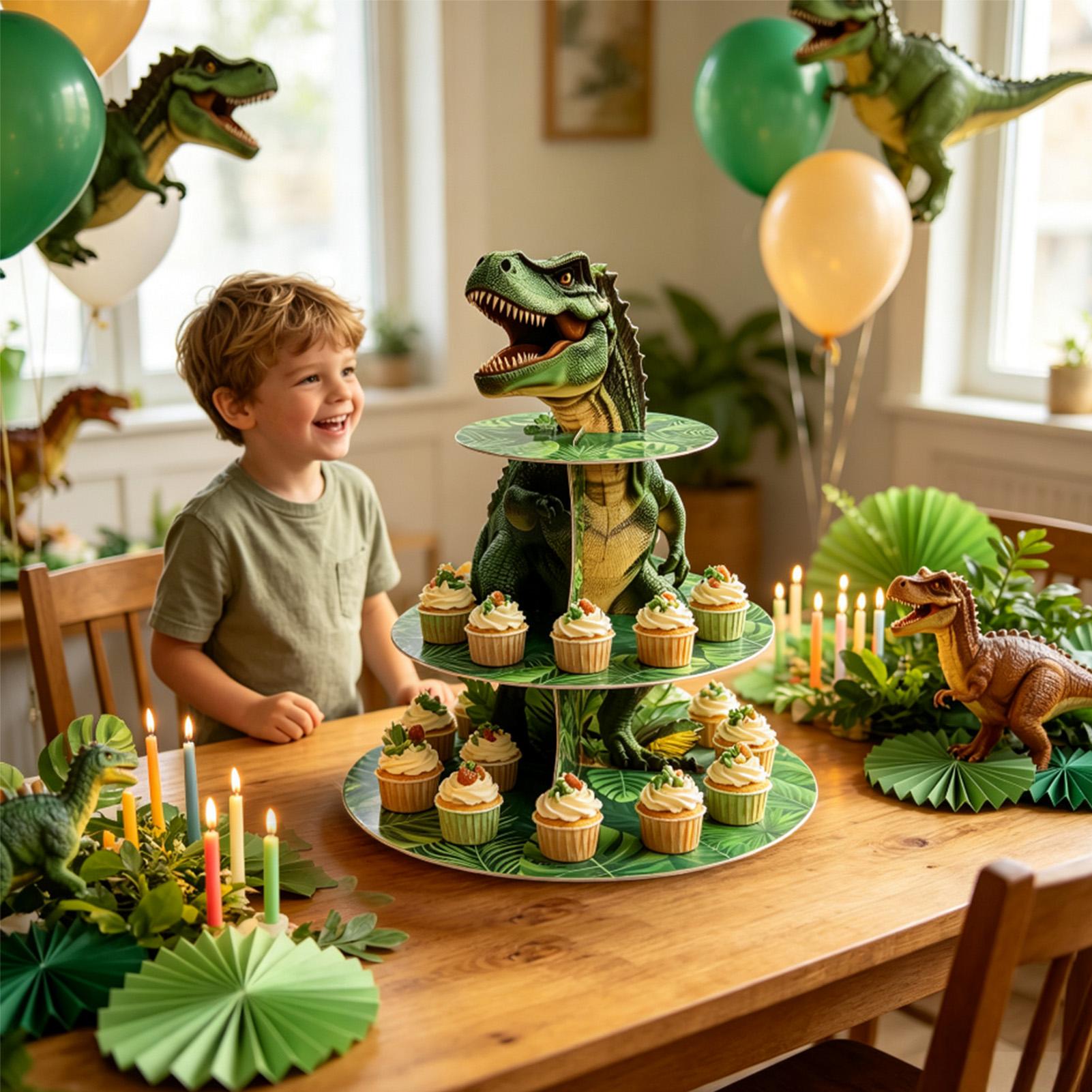 Cupcake Stand 3 Tiers Dinosaur - Cupcake Stand Tier ulasan dan harga