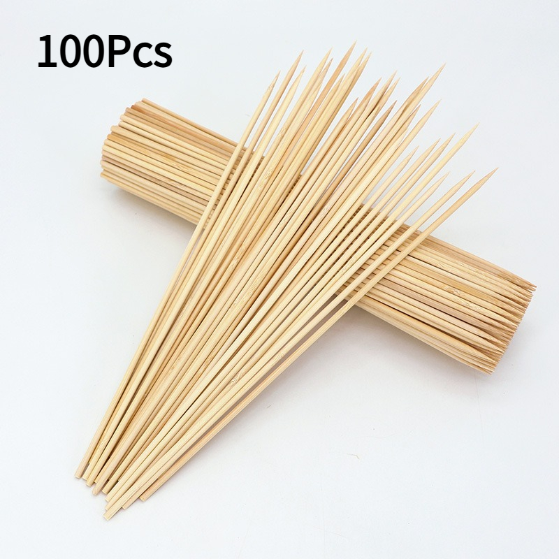 100Pcs Disposable Bamboo Skewe - Cotton Candy Cone ulasan dan harga