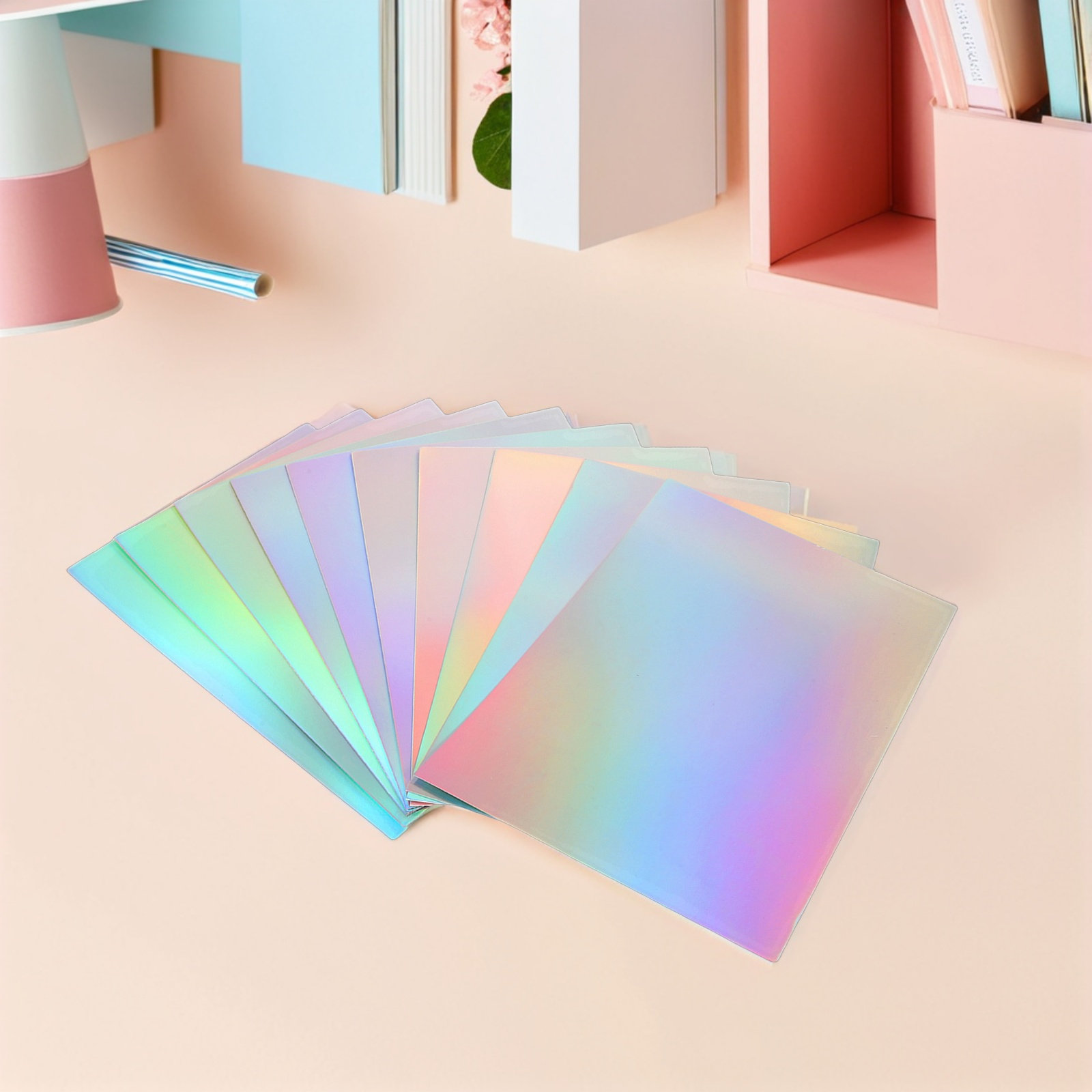 60Pcs Metallic Mirror Cardstoc - Papercraft Supply Invitation ulasan dan harga
