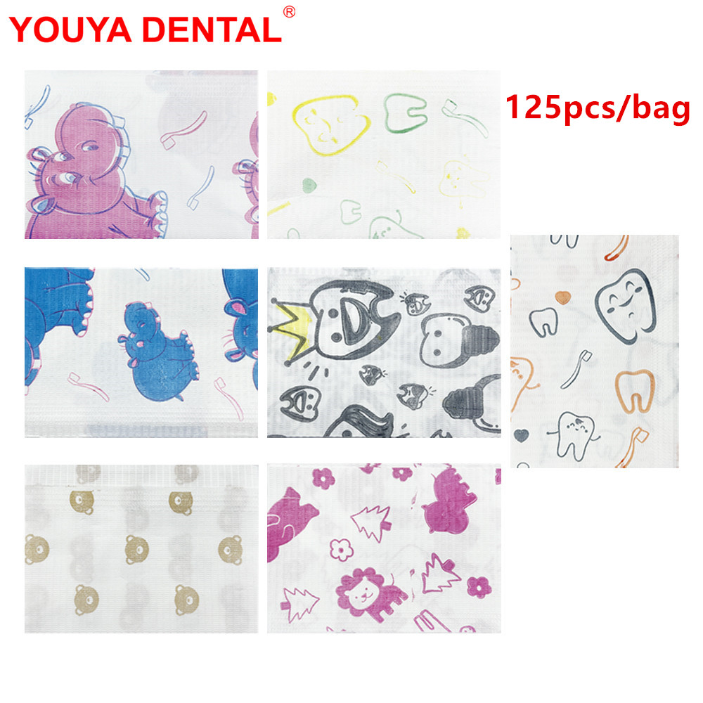 125pcs Kids Dental Bibs Dispos - Table Cloth Disposable ulasan dan harga