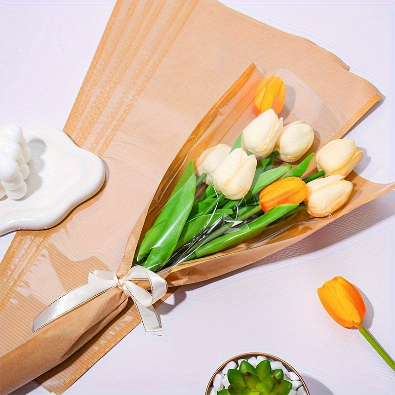 10pcs Transparent Bouquet Pack - Cotton Candy Cone ulasan dan harga
