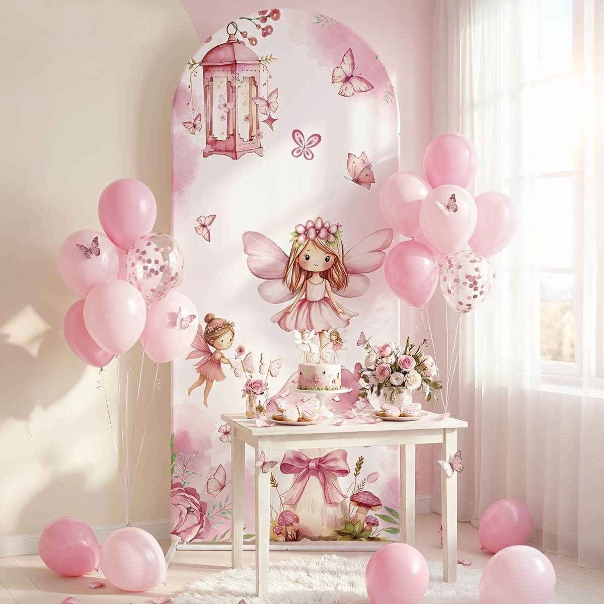 Fairy And Mushroom Background  - Dessert Table Backdrop ulasan dan harga