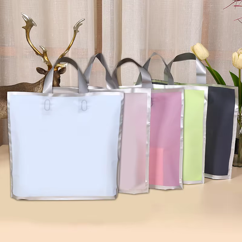 50Pcs Frosted hand shopping ba - Event Party Shop ulasan dan harga