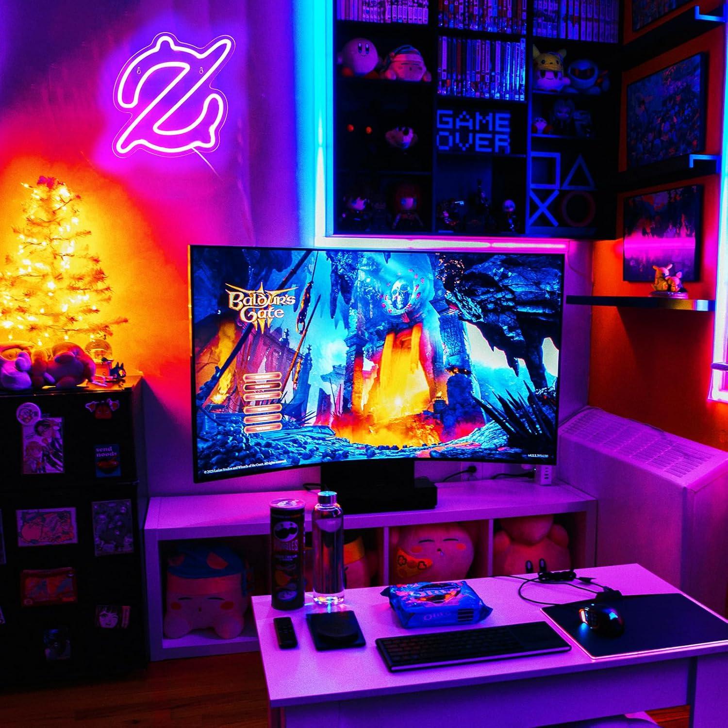 Gaming Scholar Neon Sign USB P - Neon Sign Party ulasan dan harga