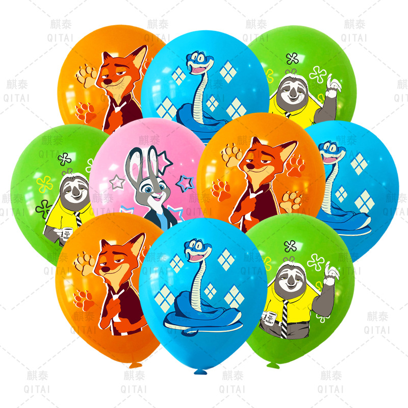 New Zootopia Balloons Wild Ani - Supply Event ulasan dan harga