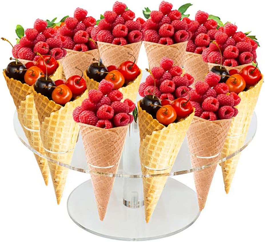 Ice Cream Cone Holder Acrylic  - Cotton Candy Cone ulasan dan harga