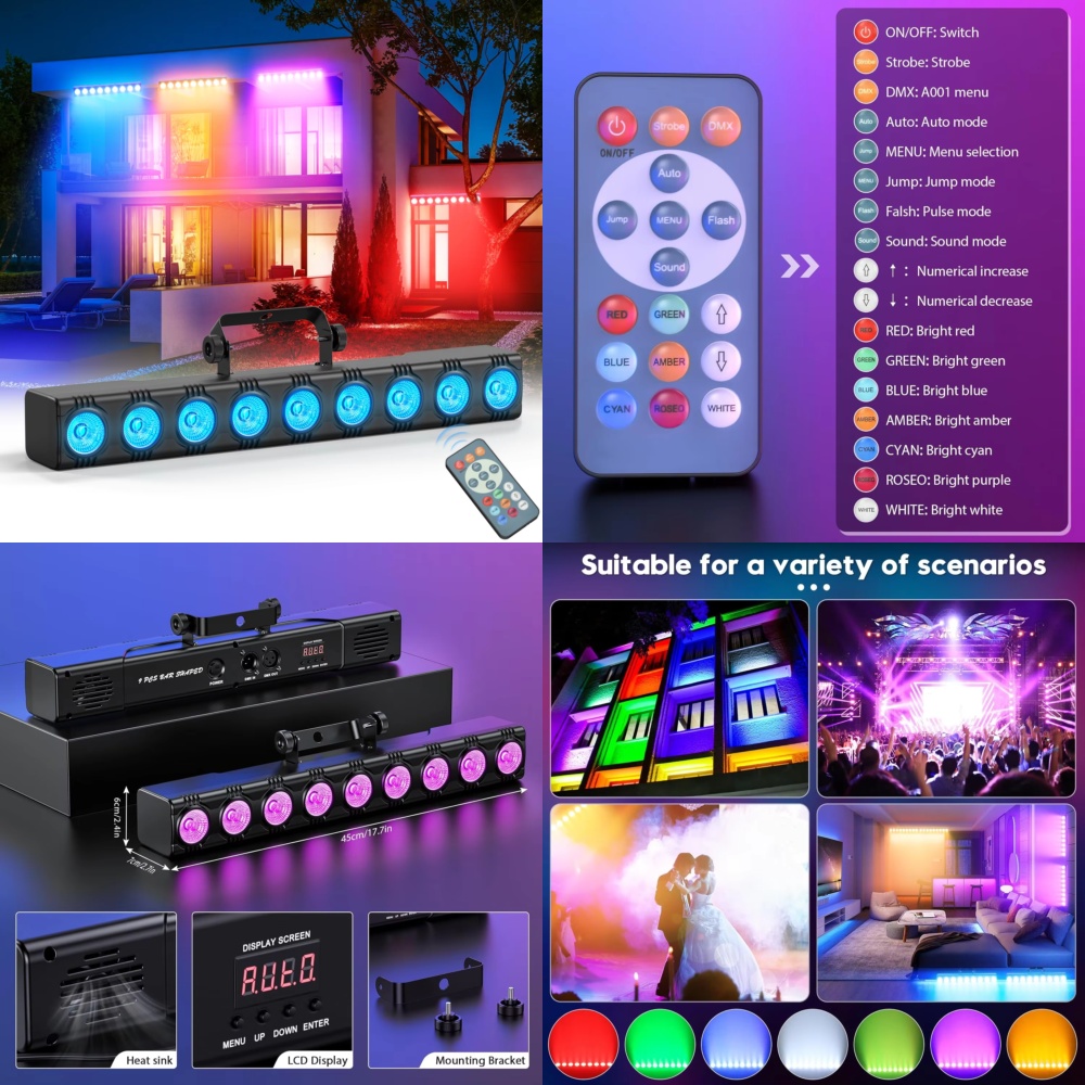 36W RGB Wall Washer Flood Ligh - Event Party Dj ulasan dan harga