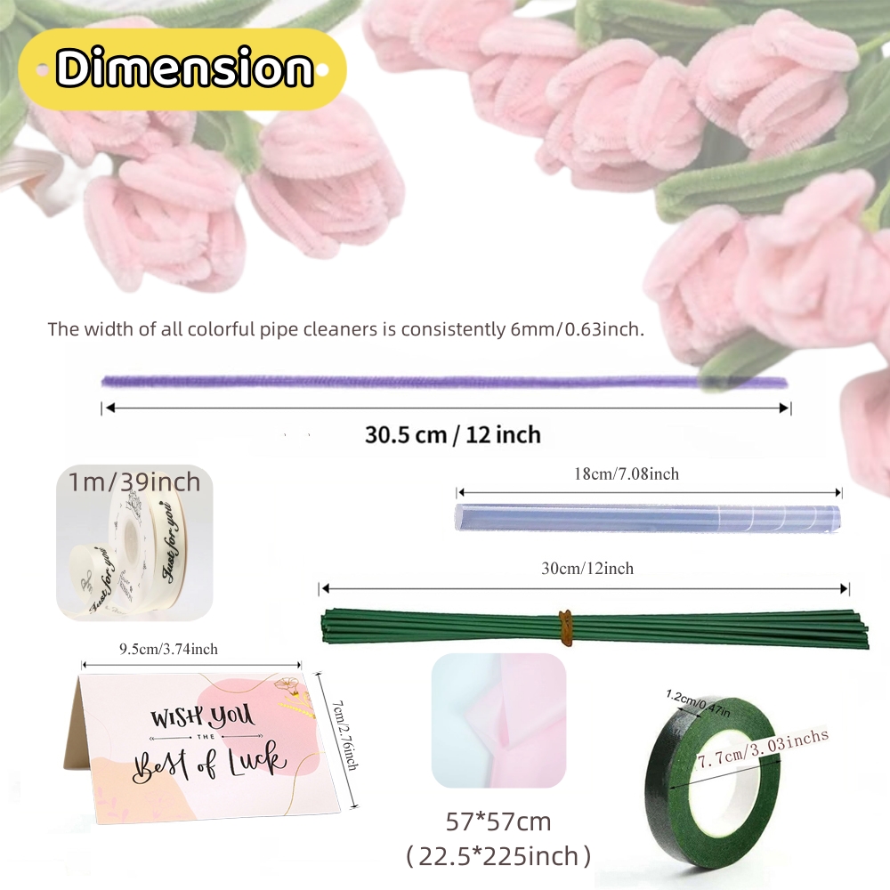 200pcs Pipe Cleaners Craft Sup - Papercraft Supply Ribbon ulasan dan harga