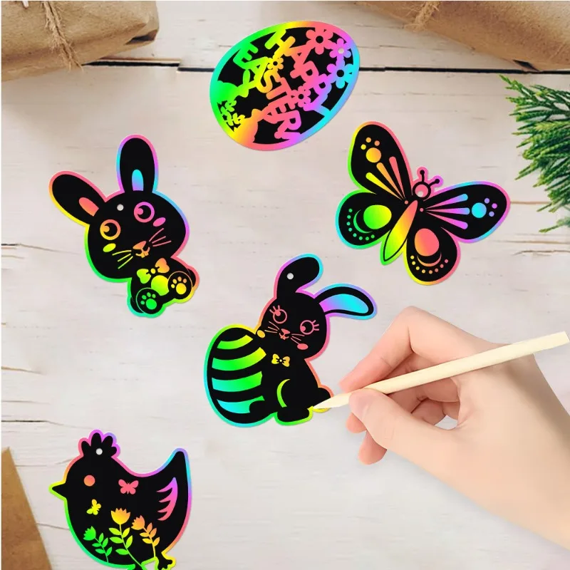 Scratch Paper Cards with Woode - Papercraft Supply Ribbon ulasan dan harga