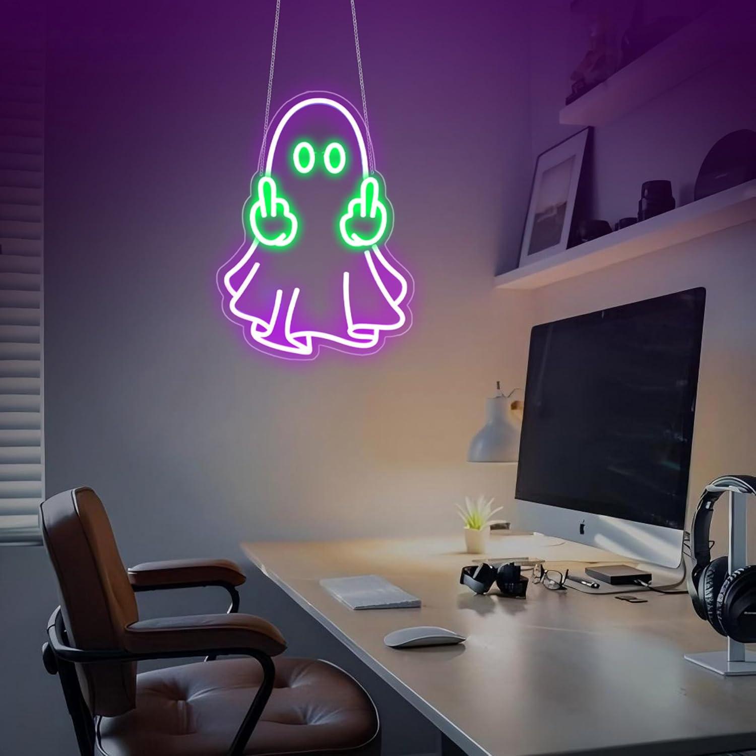 Ghost Neon Sign USB Powered LE - Neon Sign Party ulasan dan harga