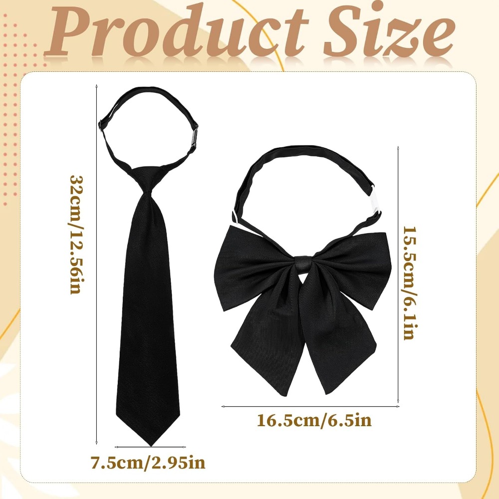 Black Bow Ties for Women, Larg - Event & Party Supply ulasan dan harga