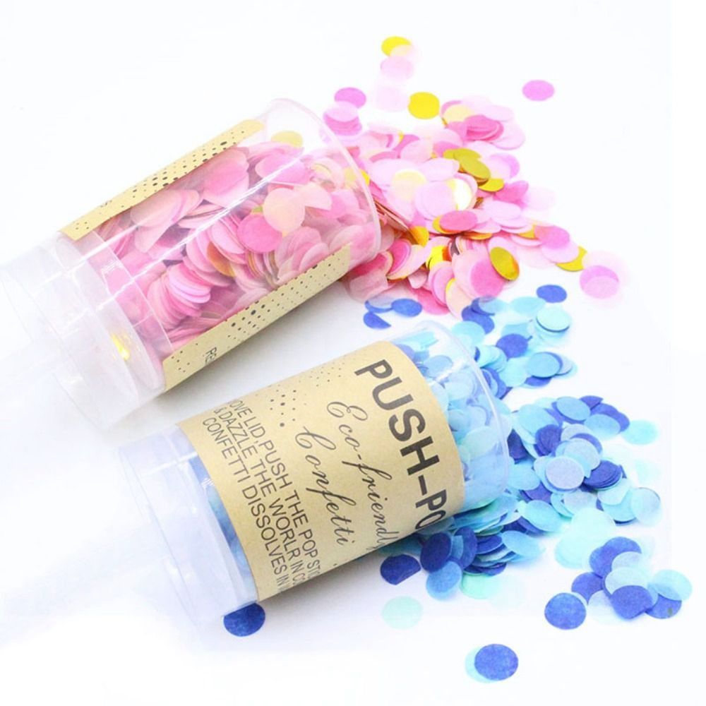 1Pcs Pastel Birthday Exploding - Confetti Cannon Tube ulasan dan harga