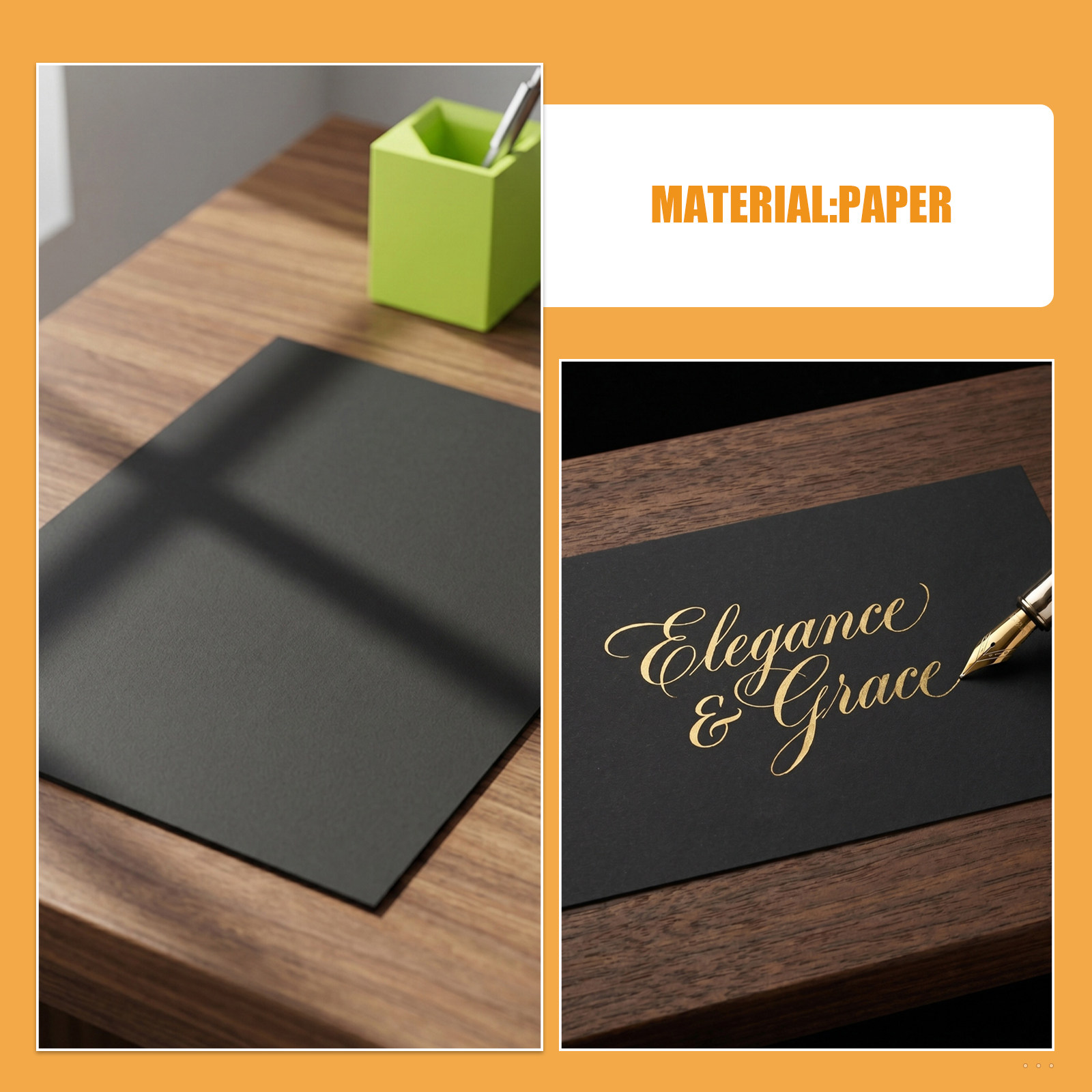 60Pcs Black Cardstock Thick He - Papercraft Supply Invitation ulasan dan harga