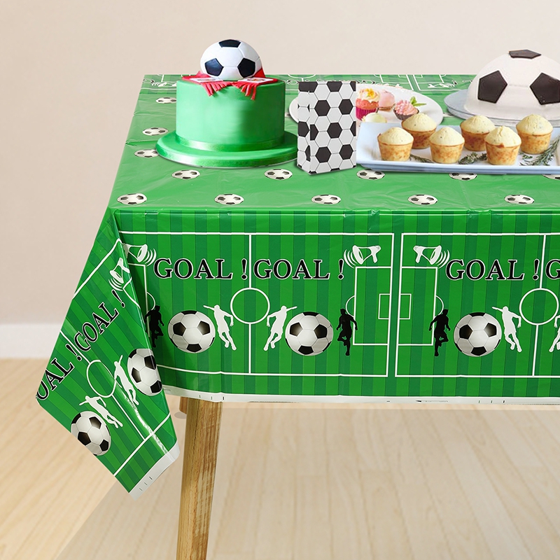 Soccer Theme Disposable Tablec - Table Cloth Disposable ulasan dan harga