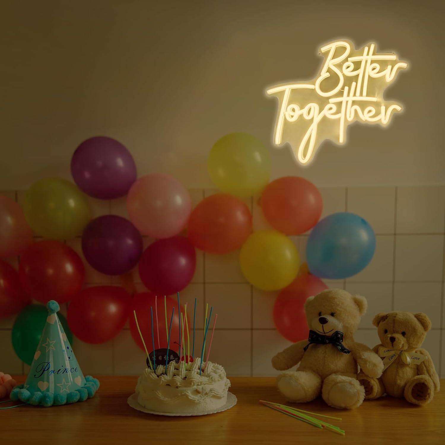 Better Together Neon Sign USB  - Neon Sign Party ulasan dan harga
