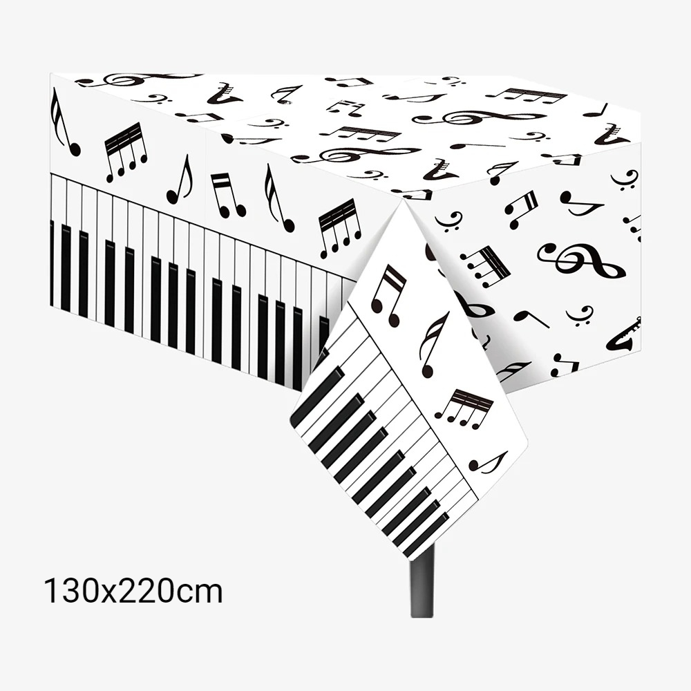 1pc Musical Note Tablecloth Di - Table Cloth Disposable ulasan dan harga
