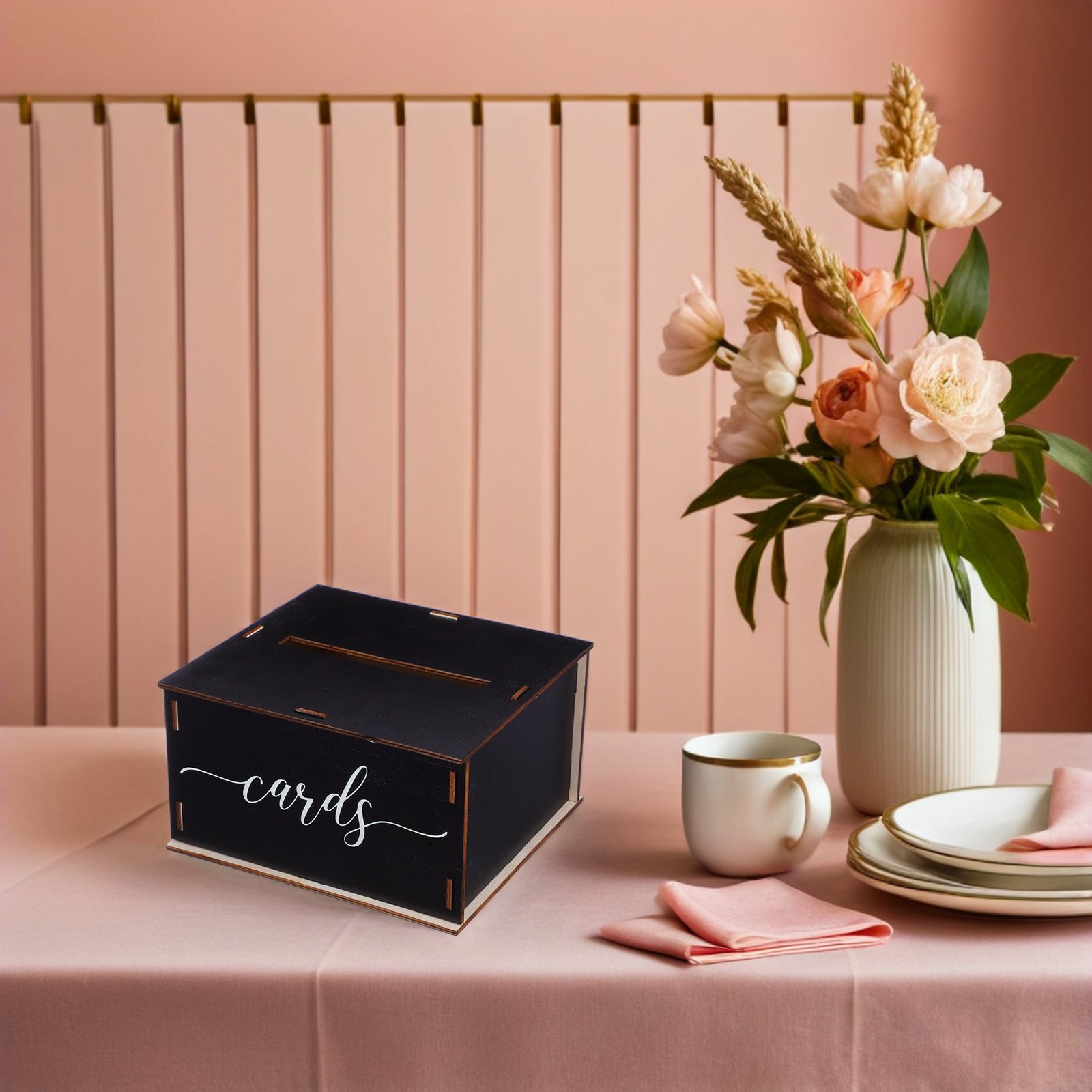 Wooden Wedding Card Box Rustic - Event Party Box ulasan dan harga