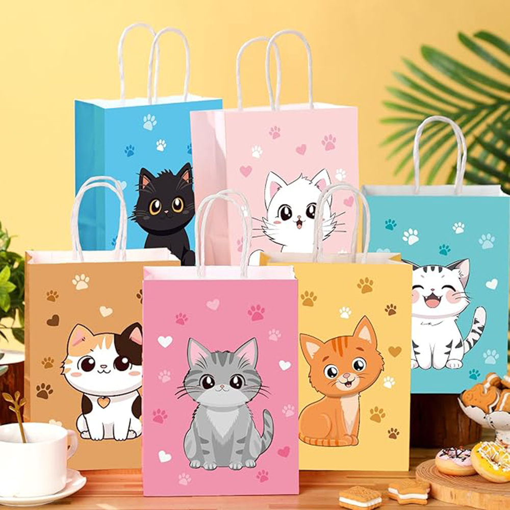 6-48Pcs Colorful Cartoon Cat P - Event Party Shop ulasan dan harga