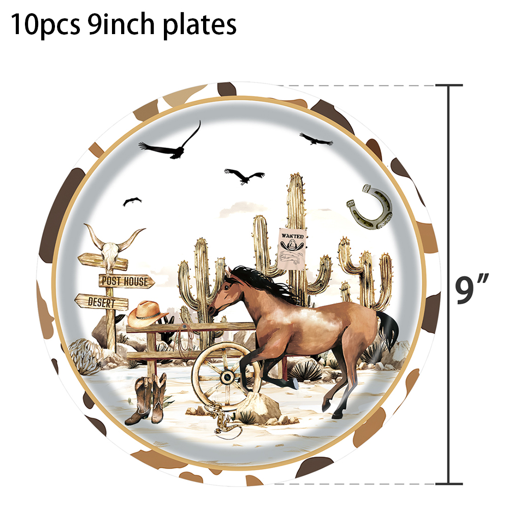 Western Cowboy Party disposabl - Table Cloth Disposable ulasan dan harga