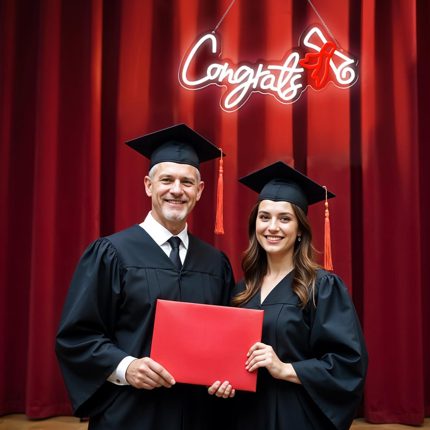 Congrats Graduation Neon Sign  - Neon Sign Party ulasan dan harga