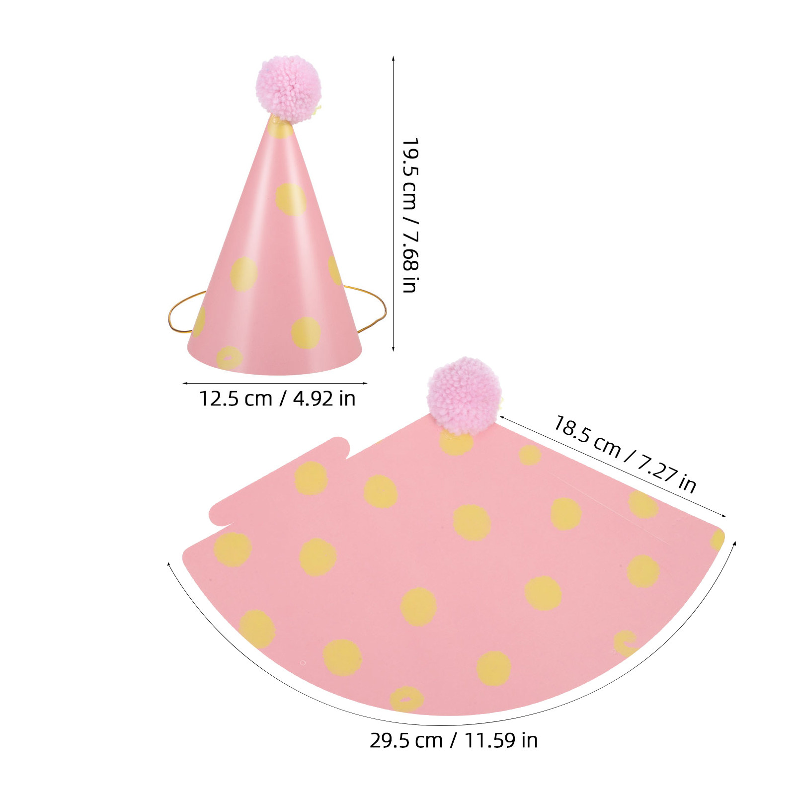 14Pcs Paper Birthday Hats for  - Party Hat Cone ulasan dan harga