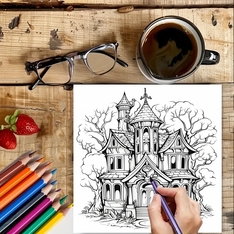 Haunted House Coloring Book fo - Supply Event ulasan dan harga