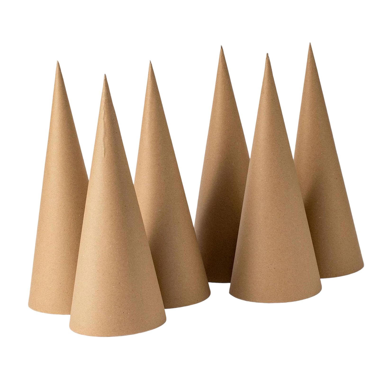 6Pcs Kraft Paper Mache Cones,C - Party Hat Cone ulasan dan harga