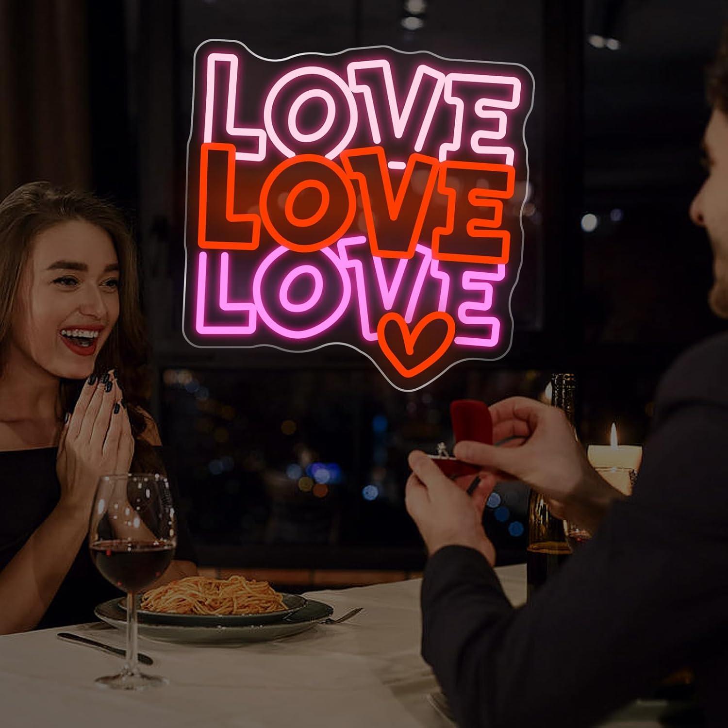 Love Neon Sign USB Dimmable LE - Neon Sign Party ulasan dan harga