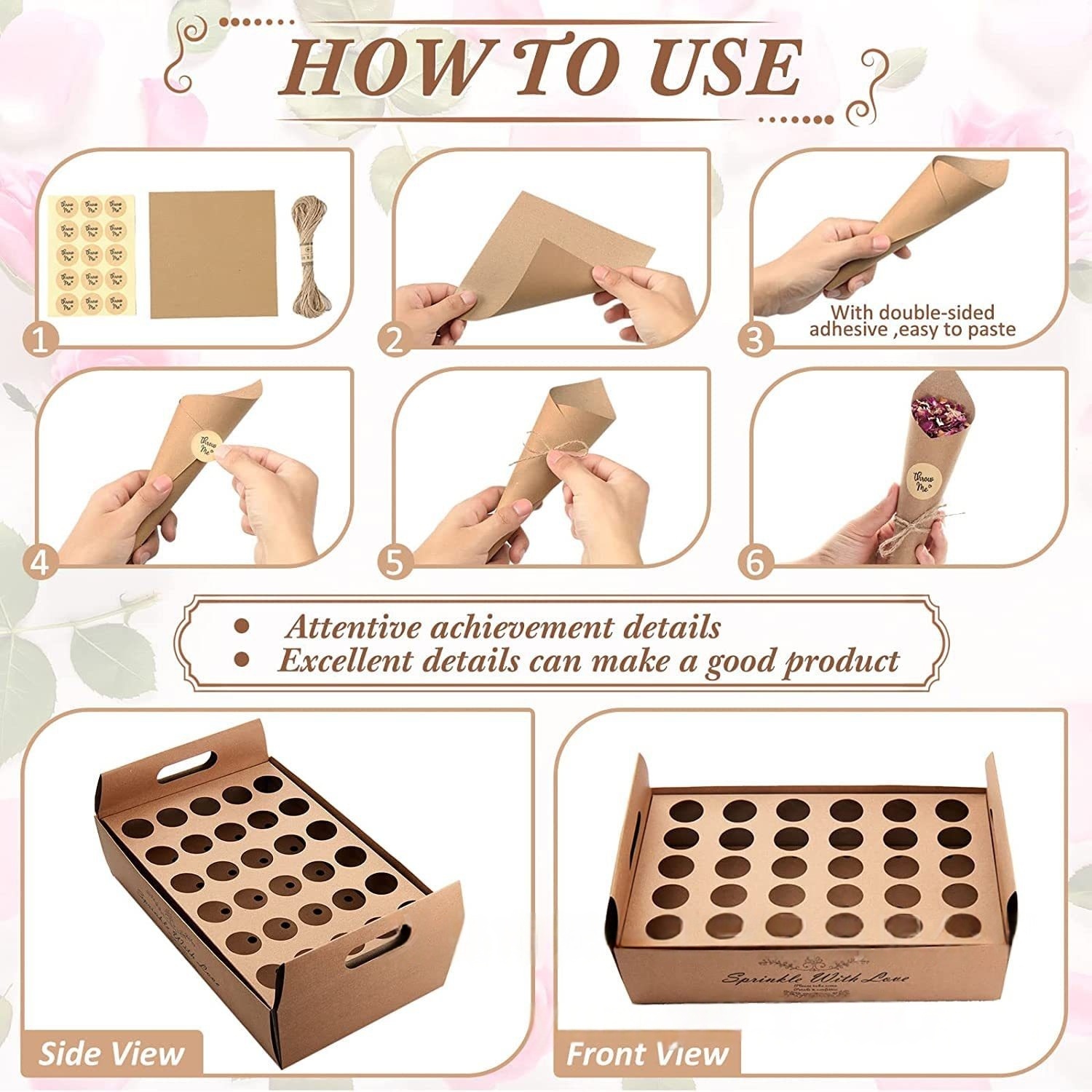 Wedding Confetti Cone Stand Bo - Cotton Candy Cone ulasan dan harga