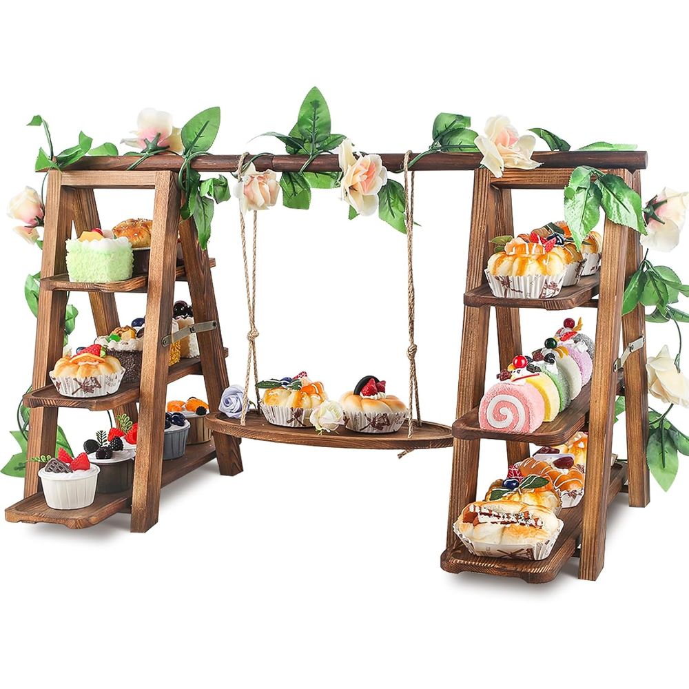 3 Tier Cupcake Stand with Swin - Cupcake Stand Tier ulasan dan harga