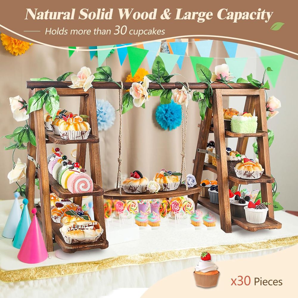 3 Tier Cupcake Stand with Swin - Cupcake Stand Tier ulasan dan harga