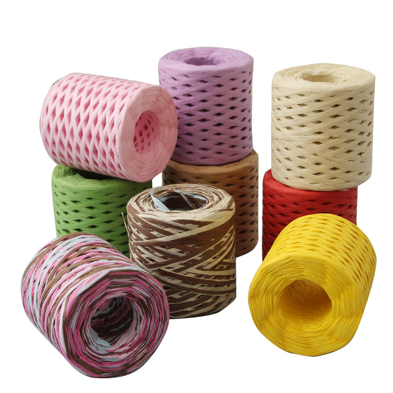 200m Raffia Yarn Rope Ribbon N - Papercraft Supply Ribbon ulasan dan harga