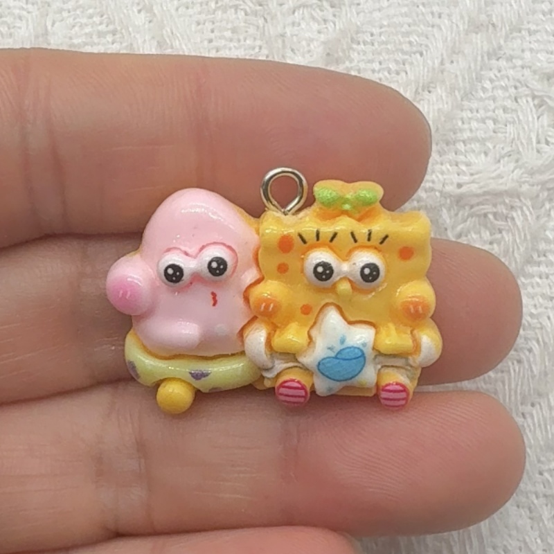 10pcs cartoon resin pendant, D - Event Party ulasan dan harga