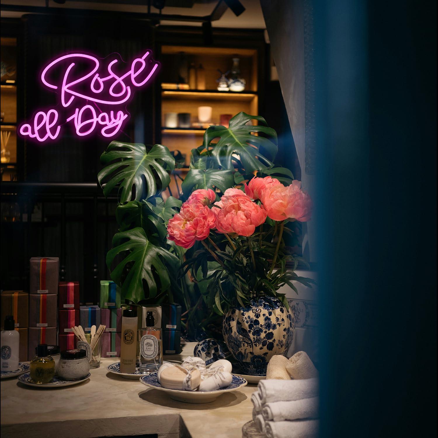 Rose All Day Neon Sign Dimmabl - Neon Sign Party ulasan dan harga