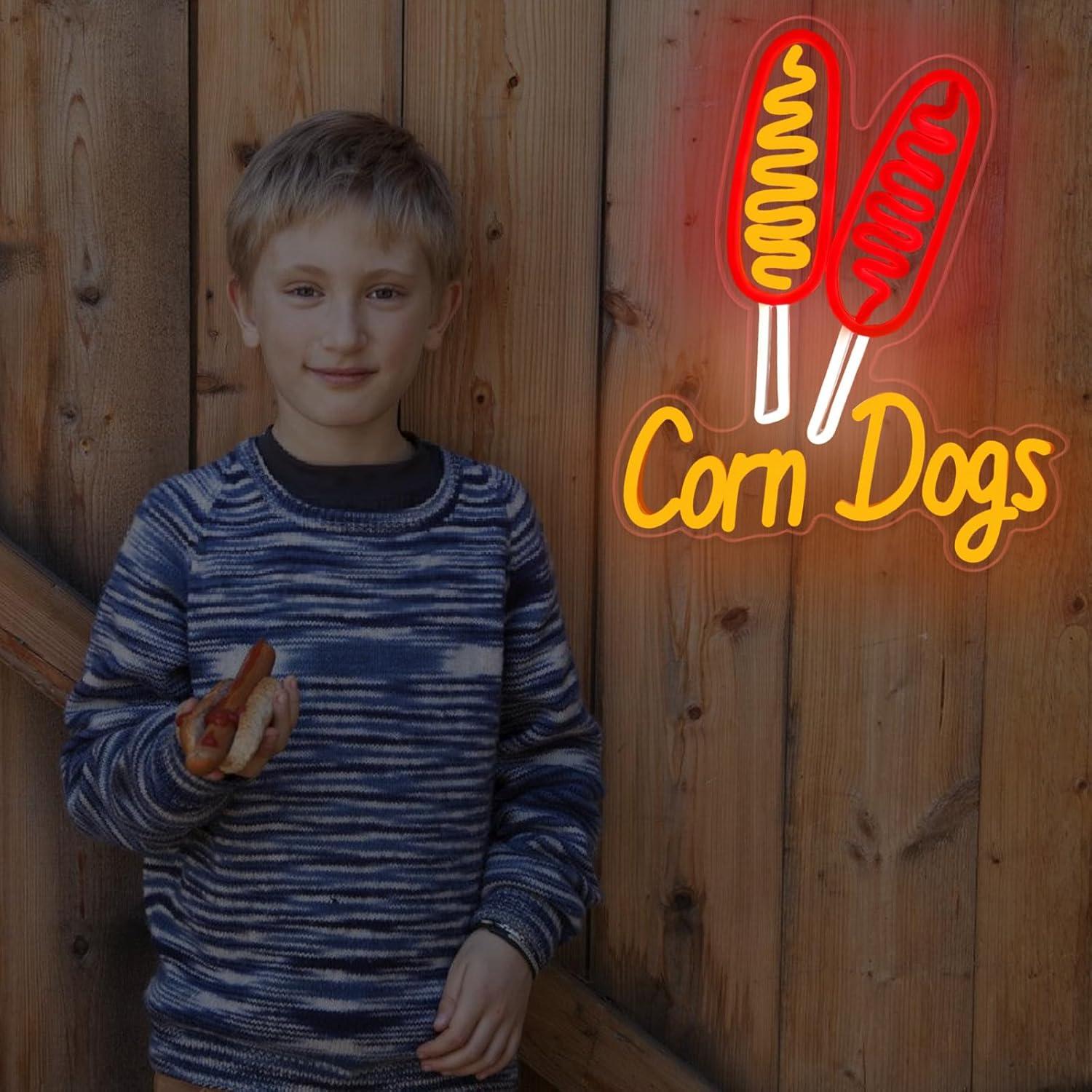 Corn Dog Neon Sign Snack USB D - Neon Sign Party ulasan dan harga