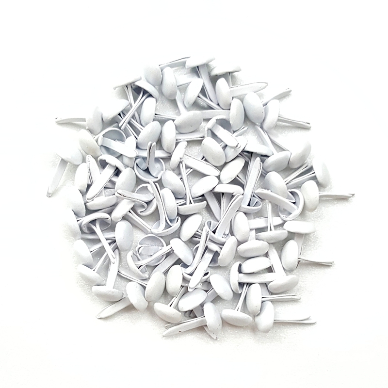 500pcs 5mm White Metal Brads f - Papercraft Supply Invitation ulasan dan harga