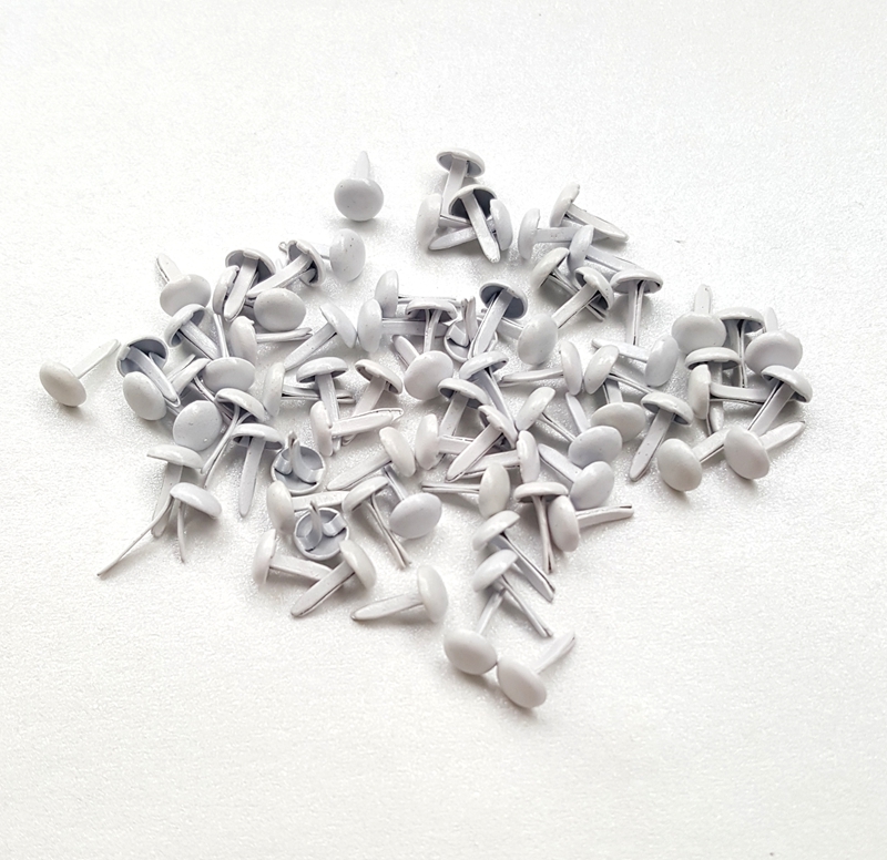 500pcs 5mm White Metal Brads f - Papercraft Supply Invitation ulasan dan harga