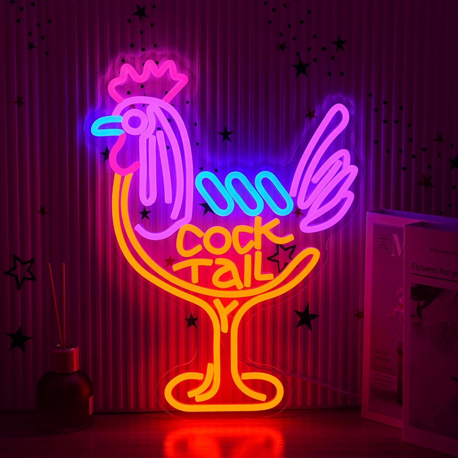 Cocktail Neon Sign USB Dimmabl - Neon Sign Party ulasan dan harga
