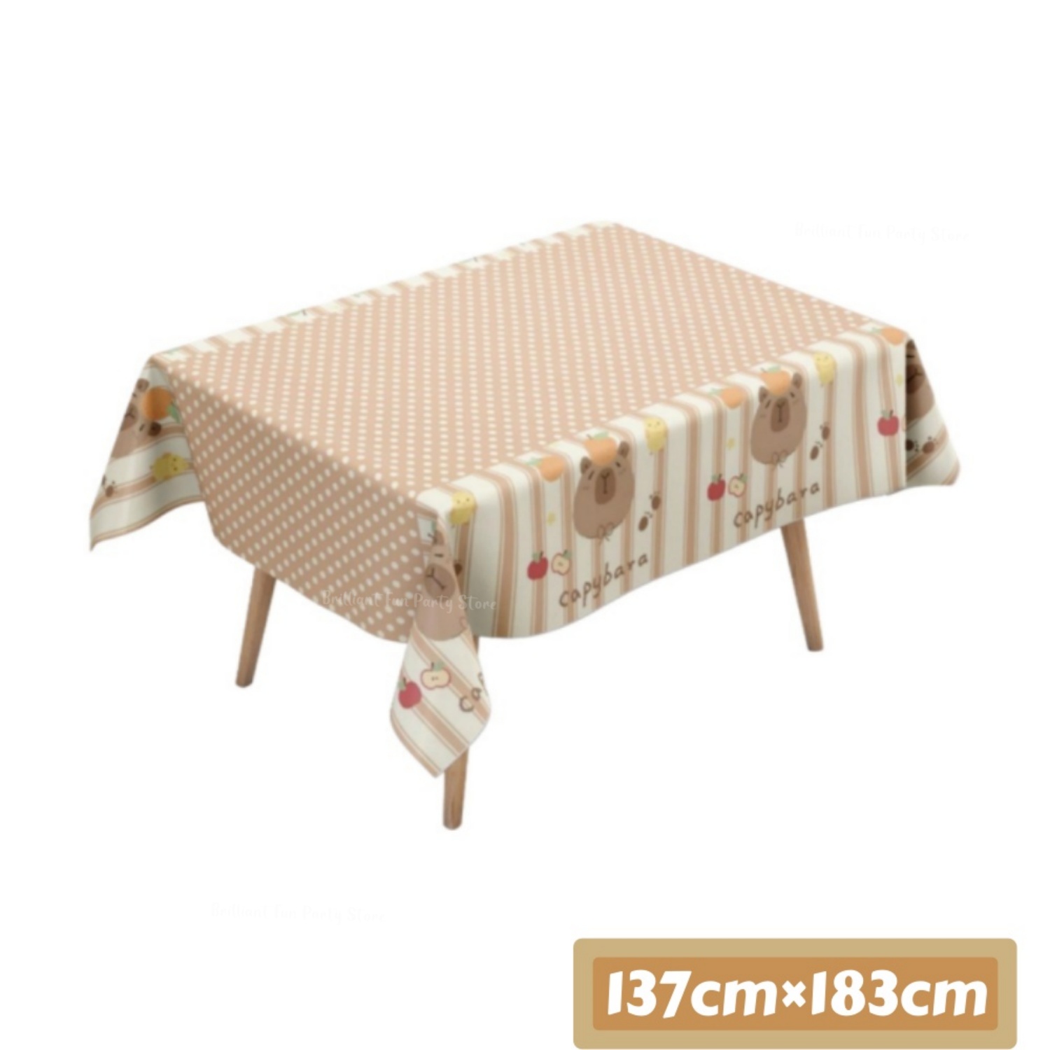 Cute Capybara Tablecloth for K - Table Cloth Disposable ulasan dan harga
